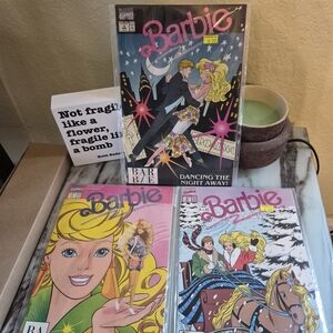 Marvel Barbie Comic Book Set - Jan Feb March 1991